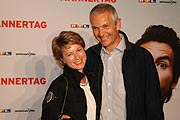 Hofbräu Direktor Dr. Michael Möller mit Frau Irmi  bei der Filmpremiere "Männertag" am 05.09.2016 in München (©Foto: Martin Schmitz)